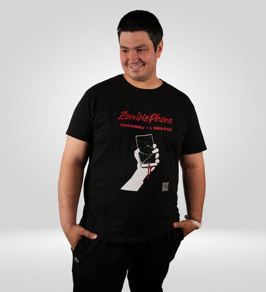 La paix+ T-shirt Zombie Phone