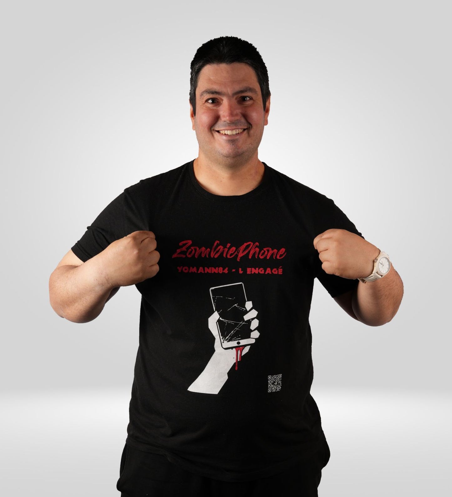 La paix+ T-shirt Zombie Phone